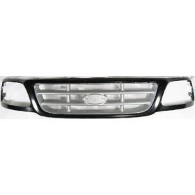 Paintable Black Grille Grill 99-03 Ford F150 F250 Pickup Truck 99 00 01 02 03 1999 2000 2001 2002 2003 Pickups Trucks