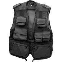 CampCo Combat Photo Vest - Black - XXL