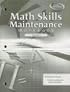 Math Skills Maintenance Workbook, Course 1