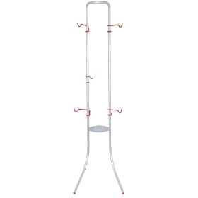 Delta Michelangelo Two-Bike Gravity Stand (Red Hooks)Delta Cycle Michelangelo 2 Bike Wall Rack