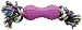 Doskocil #26819 Orange Yellow P Knot Dog Toy