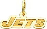 14K Gold NFL New York Jets Charm