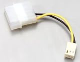 CPW08 ファン用電源変換ケーブル(ファン用3ピンメス → 4ピン大メス)の画像