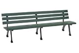 Office Products : 6'W Park Bench With Backrest - Green