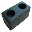 Industrial Grade 2MYR6 Trailer Bumper, 6x3 1/2x2 1/2In, PK2