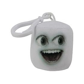  Annoying Orange TakeAlongs 2 1/4 Inch Talking Plush ClipOn Marshmallow