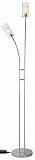 2-Light Floor Lamp - Chrome