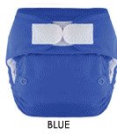 Blueberry One Size Deluxe Pocket Diapers - Hook/Loop - Blue