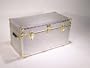 Deluxe High Tech Steel Camp and College Dorm Trunk With Tray & Wheels 32x17x15