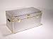 Deluxe High Tech Steel Camp and College Dorm Trunk With Tray & Wheels 31x15.5x12.5