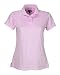 Adidas Ladies ClimaCool Mesh Solid Textured Polo - Bubble - SMALL