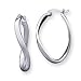 Sterling Silver Twisted Hoop Earrings