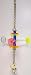 Prevue Pet Products Rainbow Acrylic Triple Perch with Domino Bird Toy