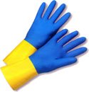 Flock Lined Neoprene Over Latex 13 inch length Gloves (Sold by Dozen) Size Medium