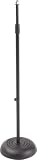 ProLine MS235 Round Base Microphone Stand, Black - B000J0N5UI