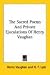 Books : The Sacred Poems And Private Ejaculations Of Henry Vaughan