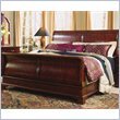 American Drew Cherry Grove Sleigh Bed in Antique Cherry Finish