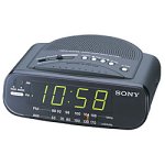 Sony ICF-C212 FM/AM Clock Radio with Full Power Back-up (Black)