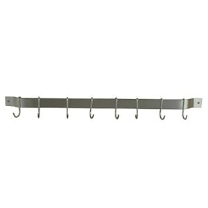 30” Bar Rack – Stainless Steel with Chrome-Plated Hooks by 