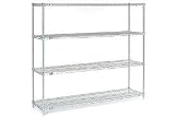 54'H Nexel Chrome Wire Shelving - 60'W X 14'D