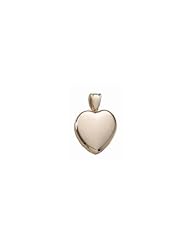 Solid 14k Premium Weight Yellow Gold Heart Picture Locket 3/4 inch x 3/4 inch