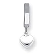 14K White Gold 3D Hollow Puffed Heart TummyToy Belly Ring - JewelryWeb