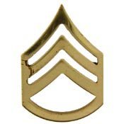 Metal Lapel Pin - US Army Pin & Emblem - US Army Rank Staff Sergeant