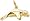 Manatee Charm, Gold Plated Silver