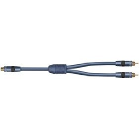 Acoustic Research AP040 Y Adaptor RCA female to 2 RCA male molded connectors