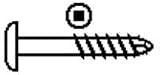 8 GUTTER SCREWS - WHITE Box Qty. / 10