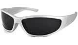 UrbanSpecs Sunglasses - Sport - Manning / Frame: Silver Lens: Grey