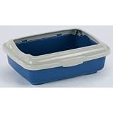 Pet Supplies : Marchioro (GOA-C) Plastic Litter Pan with Rim and Feet - Large (large (GOA-C) - 19.75x14.5x6.75)