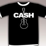 JOHNNY CASH - Guitar - Black / White Toddler T-shirt
