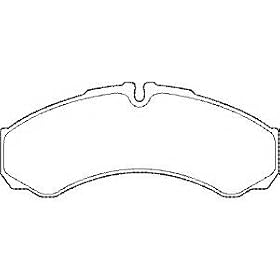 Brake Pad Set disc brake for IVECO Daily III 2006/5 35C12V 35C12 V/P 35S12 V 35S12 V/P Diesel 85 Kw 116 HP 2006/5