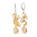 .925 Silver & Shell Cluster Earrings