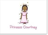 African American Princess Stationery