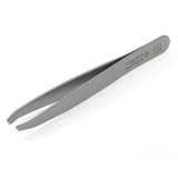 Stainless Steel Toplnox Oblique Tweezers by Niegeloh. Made in Solingen, Germany
