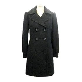 Nine West Ladies Melton Double Breasted 3 4 Swing Coat, by Nine West