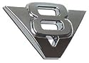 V8 Aufkleber Autoaufkleber Carsticker Car Sticker Heck V 8 Emblem Schriftzug Exterieur 3D Auto CHROM