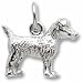 Jack Russell Terrier Charm in Sterling Silver