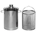 Krüger Spargeltopf SPA03 mit Einsatz, 16 cm, Edelstahl, 3,5 l