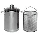 Krüger Spargeltopf SPA03 mit Einsatz, 16 cm, Edelstahl, 3,5 l