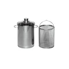 Kr�ger Spargeltopf SPA03 mit Einsatz, 16 cm, Edelstahl, 3,5 l