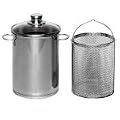 Kr�ger Spargeltopf SPA03 mit Einsatz, 16 cm, Edelstahl, 3,5 l