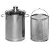 Krüger Spargeltopf SPA03 mit Einsatz, 16 cm, Edelstahl, 3,5 l