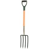 Ames True Temper Gardener Spading Fork with Ergo D-Grip Lacquered Handle #1800300 by Ames