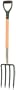 Ames True Temper Gardener Spading Fork with Ergo D-Grip Lacquered Handle 1800300