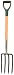 Outdoor Living : Ames True Temper Gardener Spading Fork with Ergo D-Grip Lacquered Handle #1800300