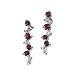 14K White Gold Ruby and Diamond Earrings