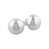 Sterling Silver 12mm Half Ball Stud Earrings